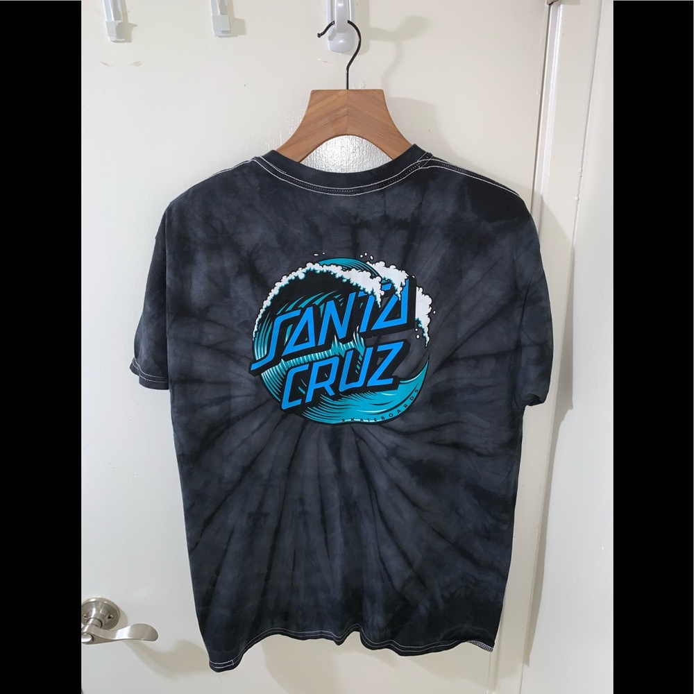 NEW SANTA CRUZ WAVE DOT SPIDER TIE-DYE T SHIRT